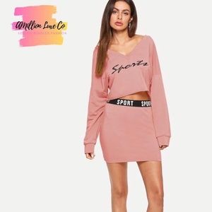 Love Sport Crop Set